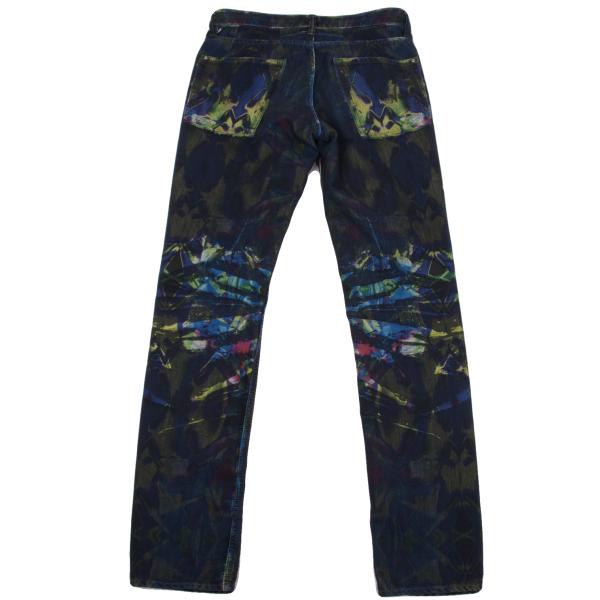 ISSEY MIYAKE MEN 14AW Kaleidoscope Blue Multi Jeans Size 2