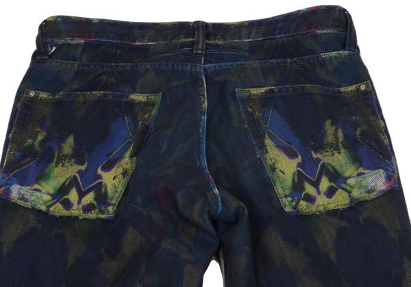 ISSEY MIYAKE MEN 14AW Kaleidoscope Blue Multi Jeans Size 2