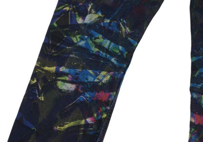 ISSEY MIYAKE MEN 14AW Kaleidoscope Blue Multi Jeans Size 2
