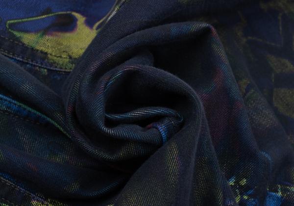 ISSEY MIYAKE MEN 14AW Kaleidoscope Blue Multi Jeans Size 2