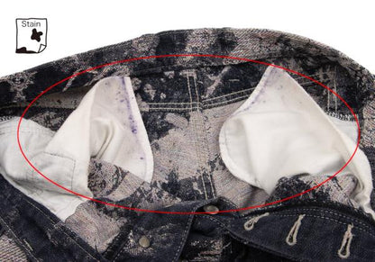 ISSEY MIYAKE MEN Indigo Sunflower Jacquard Denim Size 2