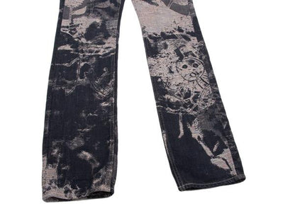 ISSEY MIYAKE MEN Indigo Sunflower Jacquard Denim Size 2