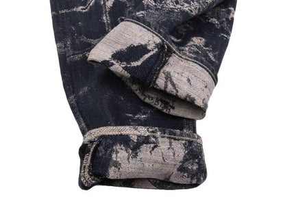 ISSEY MIYAKE MEN Indigo Sunflower Jacquard Denim Size 2