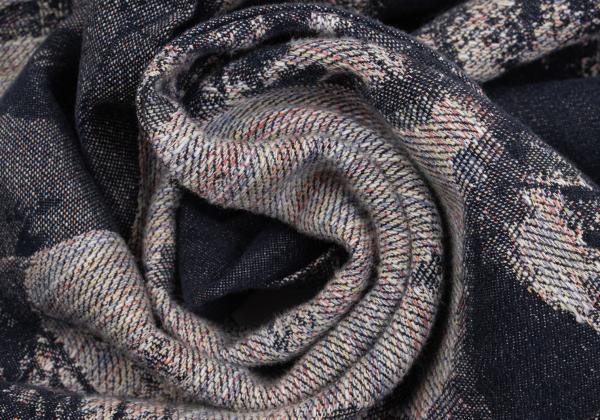 ISSEY MIYAKE MEN Indigo Sunflower Jacquard Denim Size 2