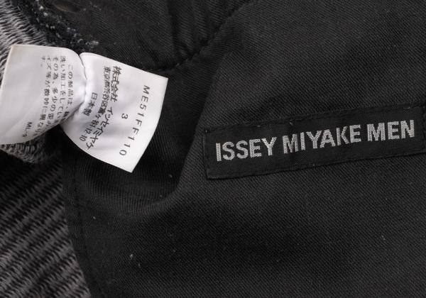ISSEY MIYAKE MEN Indigo Graphic Jacquard Denim Size 3