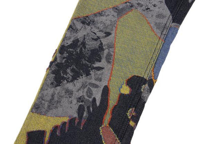 ISSEY MIYAKE MEN Colorful Graphic Jacquard Jeans Blue Size 2