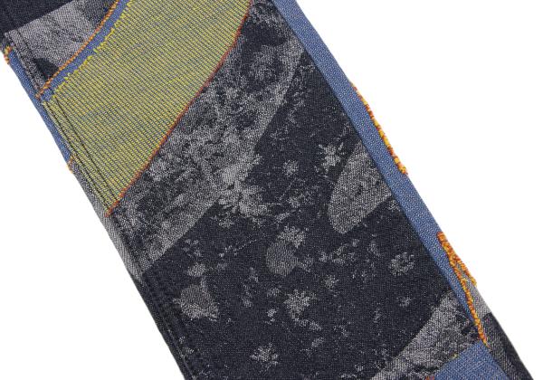 ISSEY MIYAKE MEN Colorful Graphic Jacquard Jeans Blue Size 2