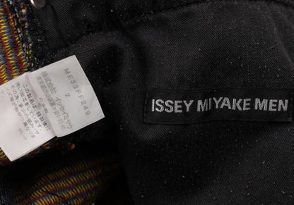 ISSEY MIYAKE MEN Colorful Graphic Jacquard Jeans Blue Size 2