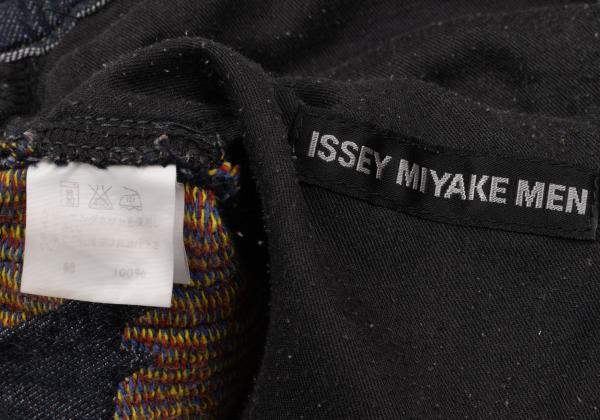 ISSEY MIYAKE MEN Colorful Graphic Jacquard Jeans Blue Size 2