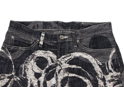 ISSEY MIYAKE MEN Cotton Graphic Jacquard Jeans Blue Size 2