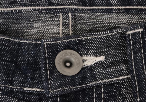 ISSEY MIYAKE MEN Cotton Graphic Jacquard Jeans Blue Size 2