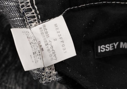 ISSEY MIYAKE MEN Cotton Graphic Jacquard Jeans Blue Size 2