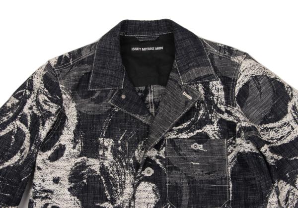 ISSEY MIYAKE MEN Jacquard Denim Set Indigo Size 2
