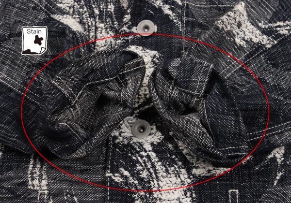 ISSEY MIYAKE MEN Jacquard Denim Set Indigo Size 2