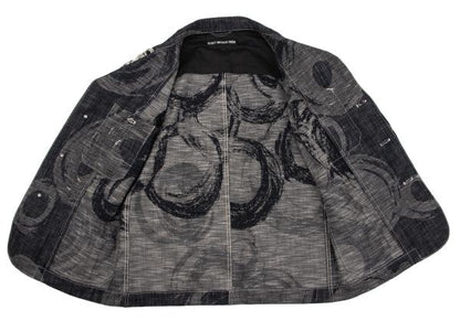 ISSEY MIYAKE MEN Jacquard Denim Set Indigo Size 2