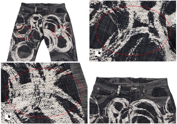 ISSEY MIYAKE MEN Jacquard Denim Set Indigo Size 2