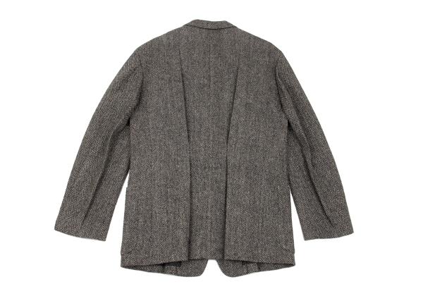 ISSEY MIYAKE MEN Harris Tweed Jacket Gray Size XL
