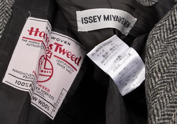 ISSEY MIYAKE MEN Harris Tweed Jacket Gray Size XL