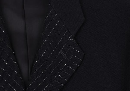 ISSEY MIYAKE MEN Wool Stitch Design Jacket Navy Size XL
