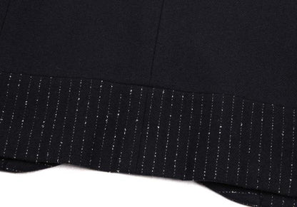 ISSEY MIYAKE MEN Wool Stitch Design Jacket Navy Size XL