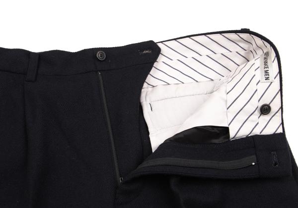 ISSEY MIYAKE MEN Wool Two-Pleat Pants Navy Size XL