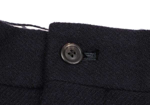ISSEY MIYAKE MEN Wool Two-Pleat Pants Navy Size XL
