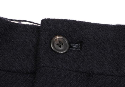 ISSEY MIYAKE MEN Wool Two-Pleat Pants Navy Size XL
