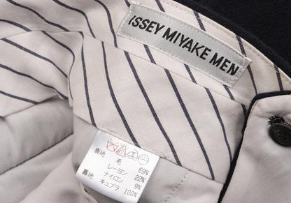 ISSEY MIYAKE MEN Wool Two-Pleat Pants Navy Size XL