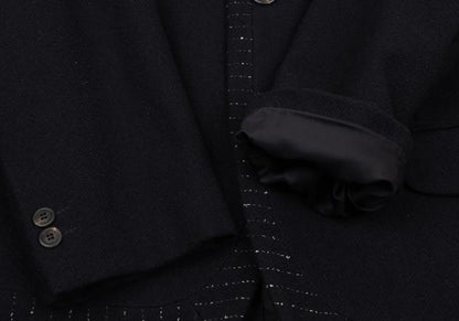 ISSEY MIYAKE MEN Wool Panel Design Pants Navy Size XL
