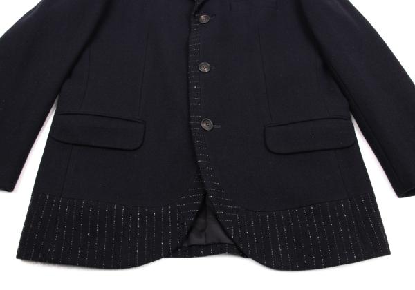 ISSEY MIYAKE MEN Wool Panel Design Pants Navy Size XL