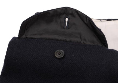 ISSEY MIYAKE MEN Wool Panel Design Pants Navy Size XL