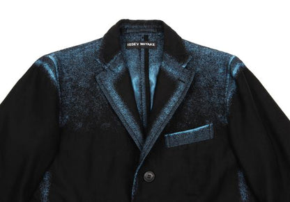ISSEY MIYAKE MEN A-POC INSIDE Trim Fade Jacket Black Size 2
