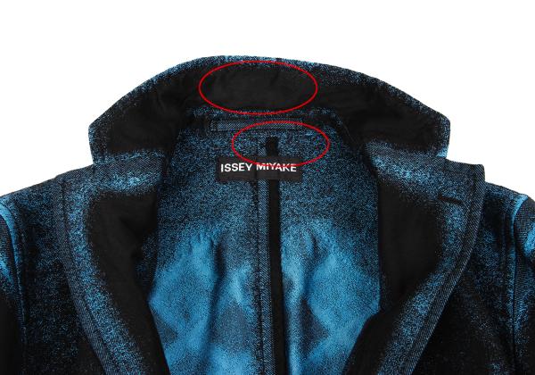 ISSEY MIYAKE MEN A-POC INSIDE Trim Fade Jacket Black Size 2
