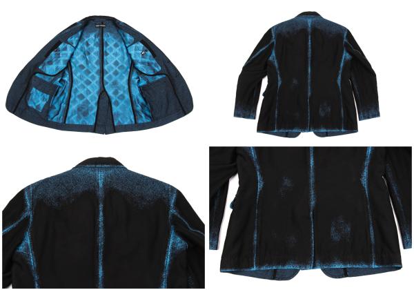 ISSEY MIYAKE MEN A-POC INSIDE Trim Fade Jacket Black Size 2