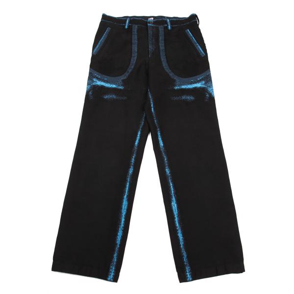 ISSEY MIYAKE MEN A-POC INSIDE Fade Pants Black/Blue Size 2