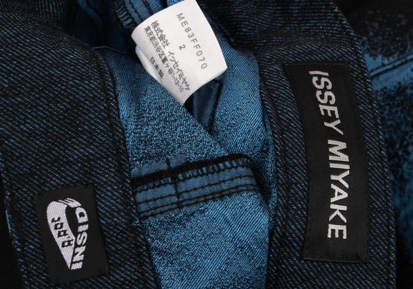 ISSEY MIYAKE MEN A-POC INSIDE Fade Pants Black/Blue Size 2