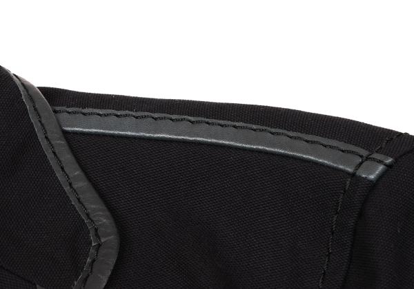 ISSEY MIYAKE MEN Leather Piping Canvas Jacket Black Size 2