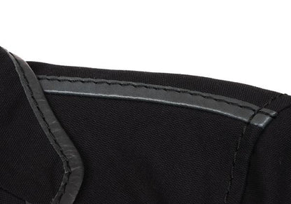 ISSEY MIYAKE MEN Leather Piping Canvas Jacket Black Size 2