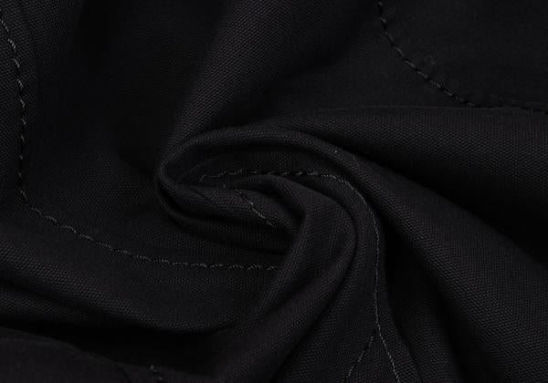 ISSEY MIYAKE MEN Leather Piping Canvas Jacket Black Size 2