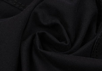 ISSEY MIYAKE MEN Leather Piping Canvas Jacket Black Size 2
