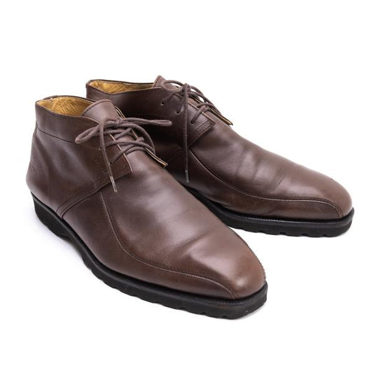 ISSEY MIYAKE MEN Brown Leather Shoes Size 26cm
