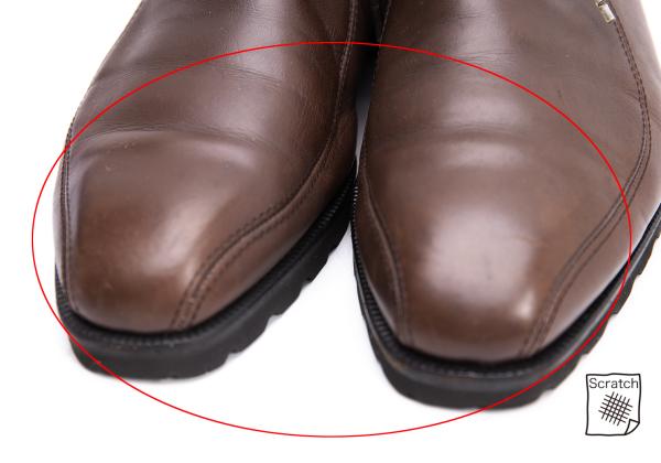 ISSEY MIYAKE MEN Brown Leather Shoes Size 26cm