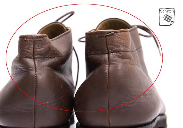 ISSEY MIYAKE MEN Brown Leather Shoes Size 26cm