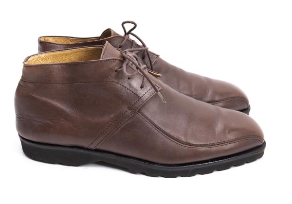 ISSEY MIYAKE MEN Brown Leather Shoes Size 26cm