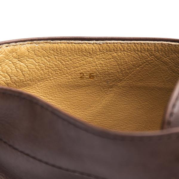 ISSEY MIYAKE MEN Brown Leather Shoes Size 26cm