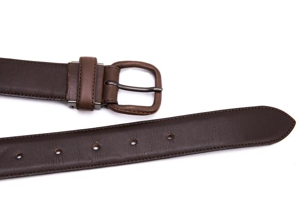ISSEY MIYAKE Braided Leather Belt Brown