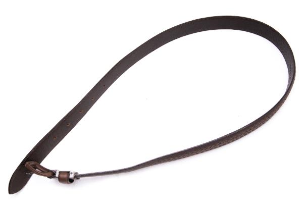 ISSEY MIYAKE Braided Leather Belt Brown