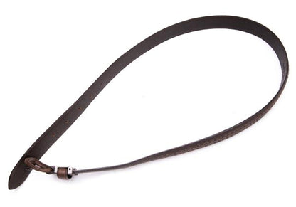 ISSEY MIYAKE Braided Leather Belt Brown