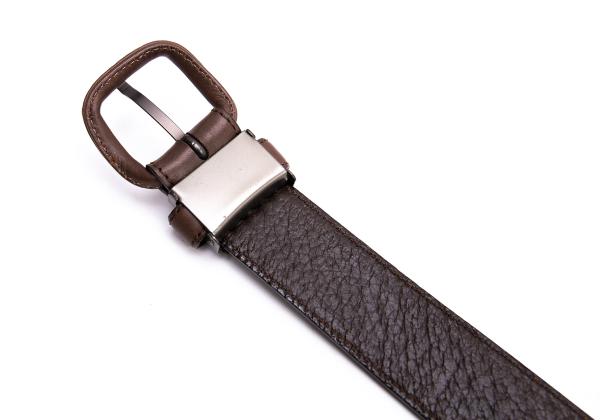 ISSEY MIYAKE Braided Leather Belt Brown