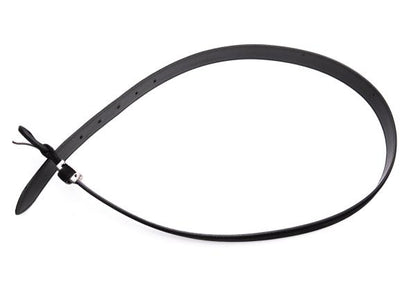 ISSEY MIYAKE Nubuck Leather Belt Black